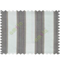 Brown beige grey white equal stripes main cotton curtain designs